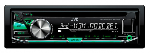 Автомагнитола CD JVC KD-R577 1DIN 4x50Вт