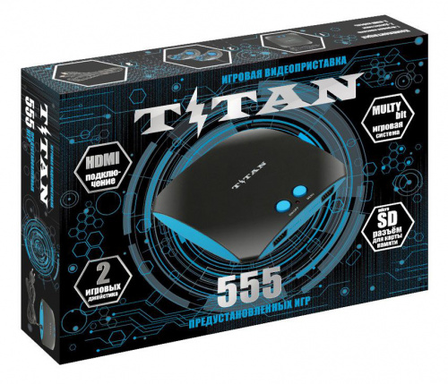 Игровая консоль Titan Magistr черный в комплекте: 555 игр фото 2