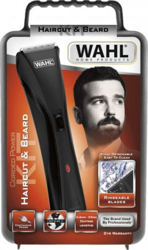 Машинка для стрижки Wahl Hybrid Clipper LED 9600 Hair & Beard черный (насадок в компл:8шт) фото 3
