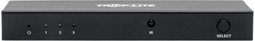 Переключатель аудио-видео Tripplite B119-003-UHD 3xHDMI (f)/HDMI (f) 1м. феррит.кольца позолоч.конт. черный фото 2