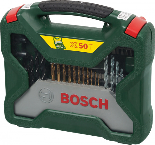 Набор принадлежностей Bosch X-Line-50 50 предметов (жесткий кейс) фото 4