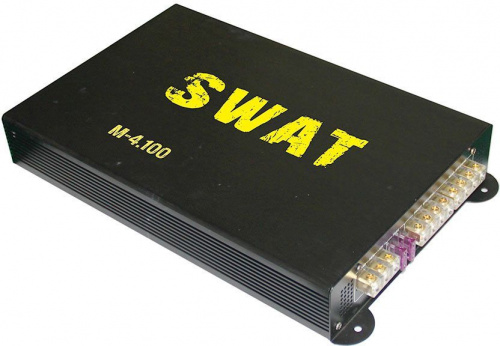 Усилитель автомобильный Swat M-4.100 четырехканальный фото 2