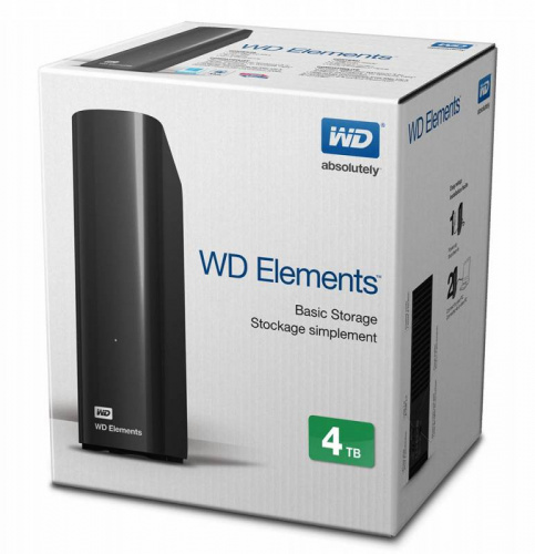 Жесткий диск WD Original USB 3.0 4Tb WDBWLG0040HBK-EESN Elements Desktop 3.5" черный фото 2