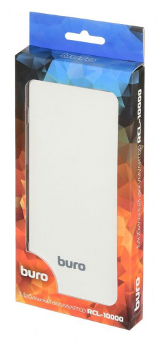 Мобильный аккумулятор Buro RCL-10000-WG Li-Pol 10000mAh 2.1A белый/серый 2xUSB фото 5