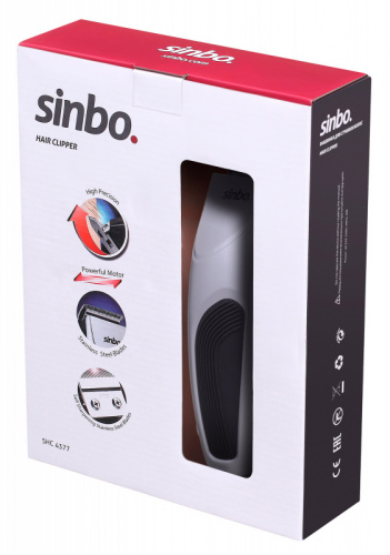 Машинка для стрижки Sinbo SHC 4377 серебристый/черный 8Вт (насадок в компл:4шт) фото 3