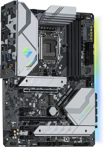 Материнская плата Asrock Z590 STEEL LEGEND Soc-1200 Intel Z590 4xDDR4 ATX AC`97 8ch(7.1) 2.5Gg RAID+HDMI фото 2