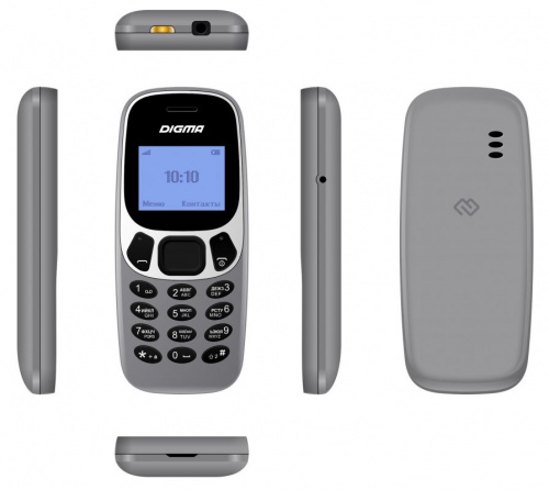 Мобильный телефон Digma Linx A105N 2G 32Mb серый моноблок 1Sim 1.44" 68x96 GSM900/1800 фото 5