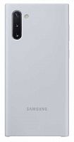 Чехол (клип-кейс) Samsung для Samsung Galaxy Note 10 Silicone Cover серебристый (EF-PN970TSEGRU)