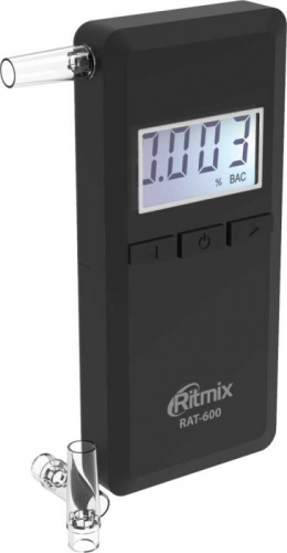 Алкотестер Ritmix RAT-600 электрохимический черный фото 4
