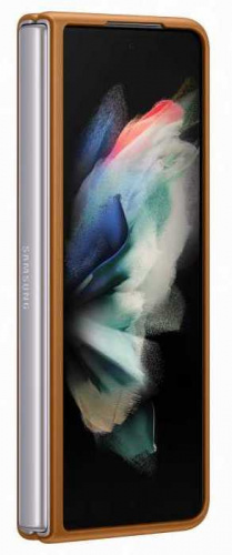 Чехол (клип-кейс) Samsung для Samsung Galaxy Z Fold3 Leather Cover коричневый (EF-VF926LAEGRU) фото 2