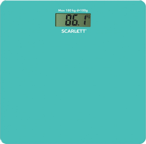 Весы напольные электронные Scarlett SC-BS33E035 макс.180кг голубой