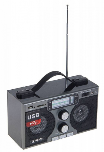 Радиоприемник портативный Сигнал БЗРП РП-306 черный USB SD фото 3