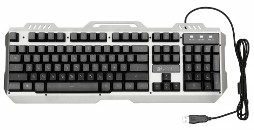 Клавиатура Oklick 790G IRON FORCE темно-серый/черный USB Multimedia LED фото 5