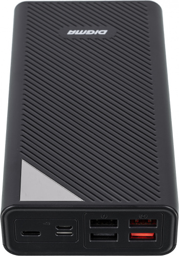 Мобильный аккумулятор Digma DGP-30000-4U 30000mAh QC4.0/PD3.0 22.5W 3A 4xUSB-A/USB-C черный (DGP-30000-4U-B) фото 4