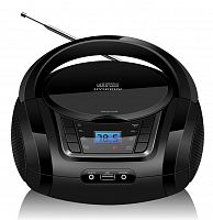 Аудиомагнитола Hyundai H-PCD320 черный 4Вт/CD/CDRW/MP3/FM(dig)/USB/BT/SD/MMC/microSD