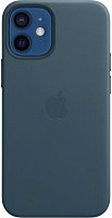Чехол (клип-кейс) Apple для Apple iPhone 12 mini Leather Case with MagSafe синий балтийский (MHK83ZE/A)