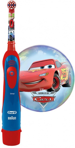 Зубная щетка электрическая Oral-B Kids Cars красный фото 13