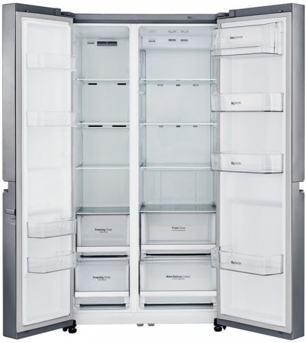 Холодильник LG GC-B247SMUV серебристый (двухкамерный) фото 2