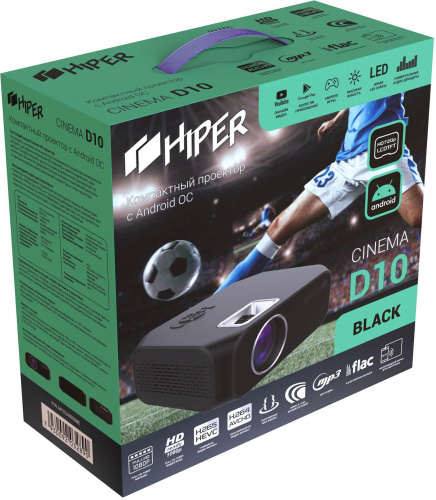Проектор Hiper Cinema D10 LCD 4500Lm (1280x720) 2500:1 ресурс лампы:50000часов 2xUSB typeA 1xHDMI 1кг фото 5