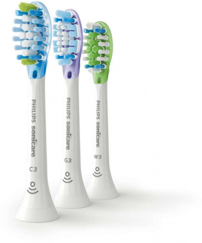 Насадка для зубных щеток Philips Sonicare HX9073/07 (упак.:3шт) 2 Series/3 Series/DiamondClean/EasyClean/FlexCare/HealthyWhite фото 2