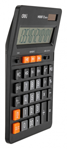 Калькулятор настольный Deli EM444 темно-серый 12-разр. фото 2
