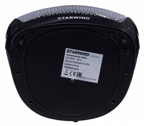 Тепловентилятор Starwind SHV2005 1600Вт черный/серый фото 4