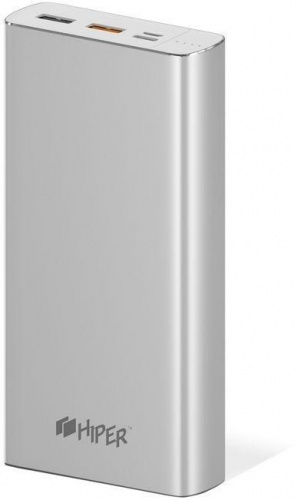 Мобильный аккумулятор Hiper MPX20000 Li-Pol 20000mAh 3A+3A+2.4A серебристый 2xUSB фото 3