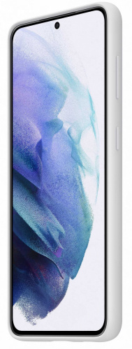 Чехол (клип-кейс) Samsung для Samsung Galaxy S21 Silicone Cover светло-серый (EF-PG991TJEGRU) фото 3