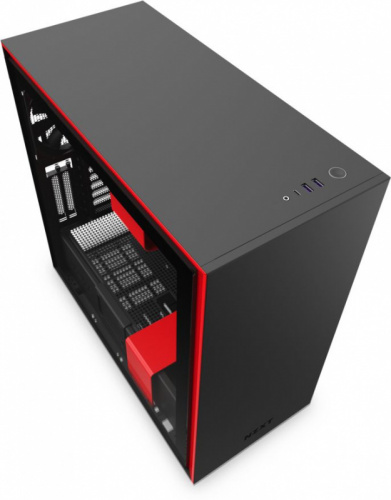 Корпус NZXT H710i CA-H710i-BR черный/красный без БП E-ATX 3x120mm 2xUSB3.0 1xUSB3.1 audio bott PSU фото 9