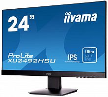 Монитор Iiyama 23.8" ProLite XU2492HSU-B1 черный IPS LED 4ms 16:9 HDMI M/M матовая 1000:1 250cd 178гр/178гр 1920x1080 VGA DP FHD USB 3.6кг