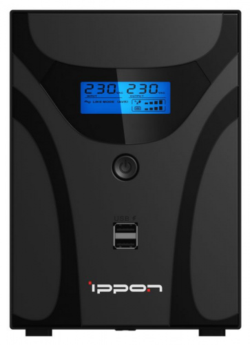 Источник бесперебойного питания Ippon Smart Power Pro II 1600 960Вт 1600ВА черный фото 2