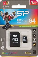 Флеш карта microSDXC 64Gb Class10 Silicon Power SP064GBSTXBU1V10SP + adapter