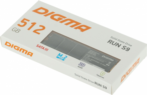 Накопитель SSD Digma SATA-III 512GB DGSR1512GS93T Run S9 M.2 2280 фото 5