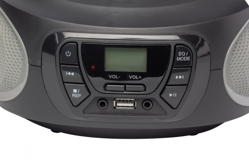 Аудиомагнитола Hyundai H-PCD380 черный/серый 4Вт/CD/CDRW/MP3/FM(dig)/USB/BT фото 5