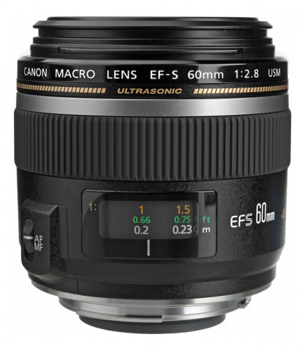 Объектив Canon EF-S USM (0284B007) 60мм f/2.8 Macro фото 2