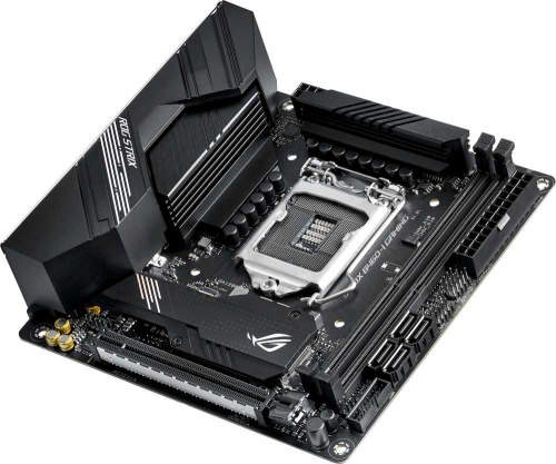 Материнская плата Asus ROG STRIX B460-I GAMING Soc-1200 Intel B460 2xDDR4 mini-ITX AC`97 8ch(7.1) GbLAN RAID+HDMI+DP фото 9