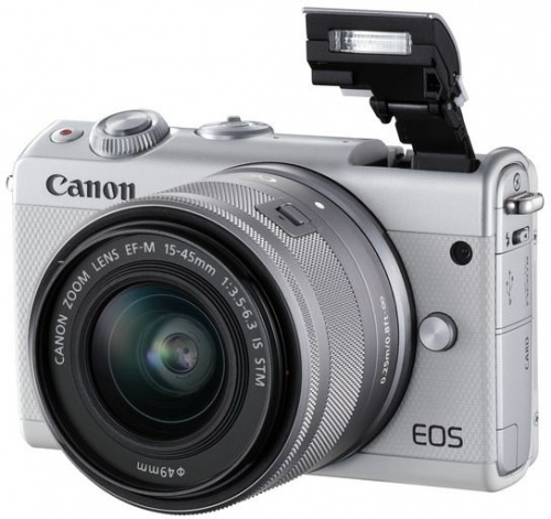 Фотоаппарат Canon EOS M100 белый/серебристый 24.2Mpix 3" 1080p WiFi 15-45 IS STM LP-E12 (с объективом) фото 9