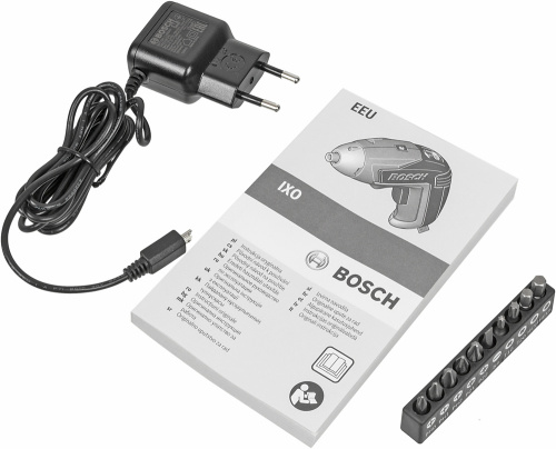 Отвертка аккум. Bosch IXO V Basic аккум. патрон:держатель бит 1/4" (06039A8020) фото 7