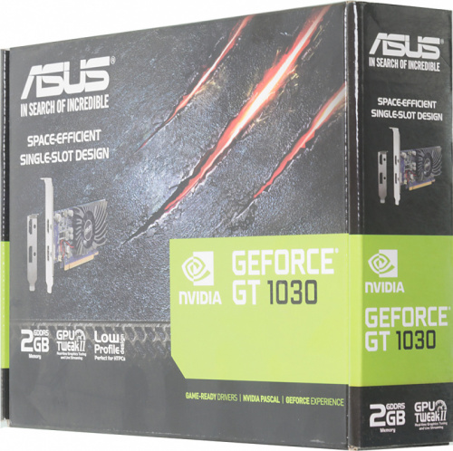 Видеокарта Asus PCI-E GT1030-2G-BRK NVIDIA GeForce GT 1030 2Gb 64bit GDDR5 1228/6008 HDMIx1 DPx1 HDCP Ret low profile фото 2