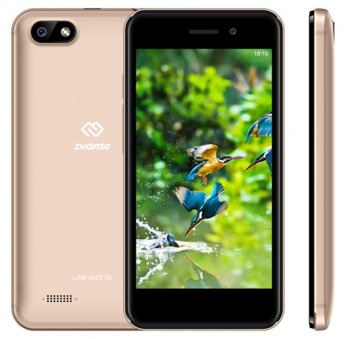 Смартфон Digma Linx A453 3G 8Gb 1Gb золотистый моноблок 3G 2Sim 4.5" 480x854 Android 7.0 5Mpix WiFi GPS GSM900/1800 GSM1900 TouchSc MP3 FM microSD max32Gb фото 8