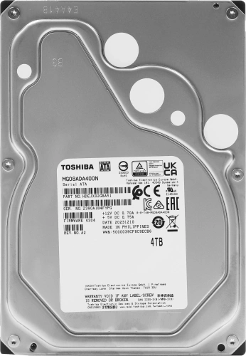 Жесткий диск Toshiba SATA-III 4TB MG08ADA400N Enterprise Capacity 512N (7200rpm) 256Mb 3.5" фото 3