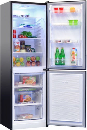 Холодильник Nordfrost NRG 119 242 черное стекло (двухкамерный) фото 2