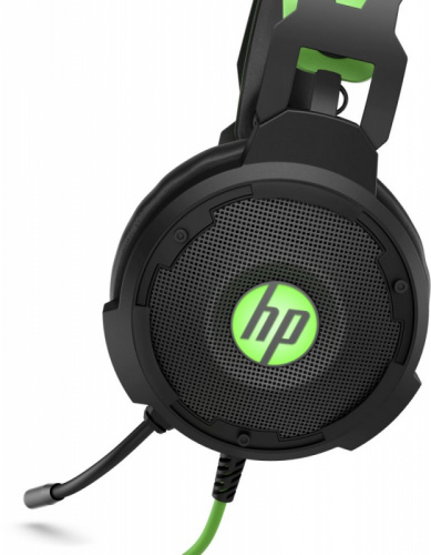 Наушники с микрофоном HP Pavilion Gaming 600 черный/зеленый 1.9м мониторные оголовье (4BX33AA) фото 3
