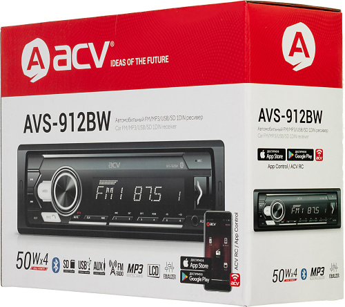 Автомагнитола ACV AVS-912BW 1DIN 4x50Вт (35957) фото 4