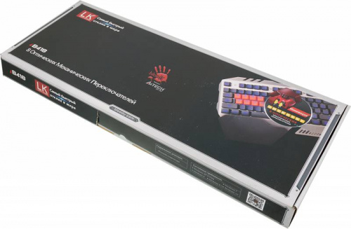 Клавиатура A4Tech Bloody B418 серый USB Multimedia for gamer LED (подставка для запястий) фото 5
