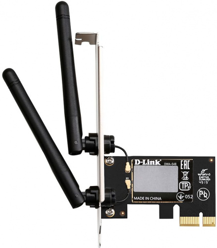 Сетевой адаптер Wi-Fi D-Link DWA-548 N300 PCI Express (ант.внеш.несъем.) 2ант. фото 4