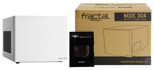 Корпус Fractal Design Node 304 белый без БП miniITX 2x92mm 1x140mm 2xUSB3.0 audio bott PSU фото 2