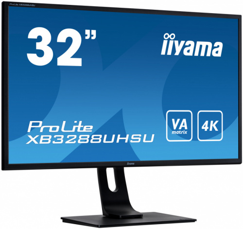 Монитор Iiyama 31.5" ProLite XB3288UHSU-B1 черный VA LED 3ms 16:9 HDMI M/M матовая HAS Pivot 3000:1 300cd 178гр/178гр 3840x2160 DisplayPort Ultra HD USB 6.8кг фото 9