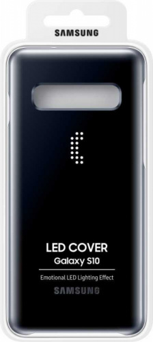 Чехол (клип-кейс) Samsung для Samsung Galaxy S10 LED Cover черный (EF-KG973CBEGRU) фото 4