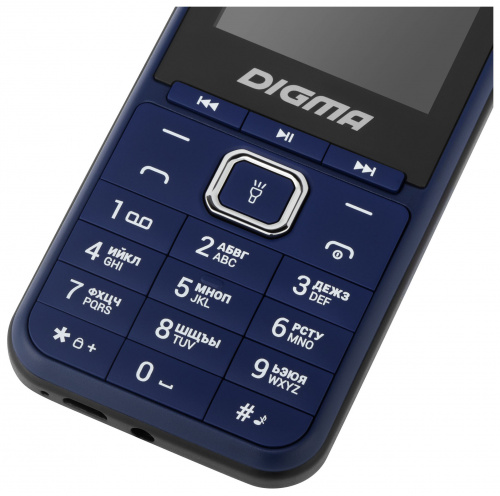 Мобильный телефон Digma LINX B241 32Mb темно-синий моноблок 2Sim 2.44" 240x320 0.08Mpix GSM900/1800 FM microSD max16Gb фото 8